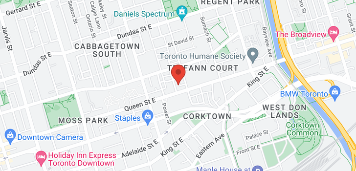 map of #106 -426 QUEEN ST E